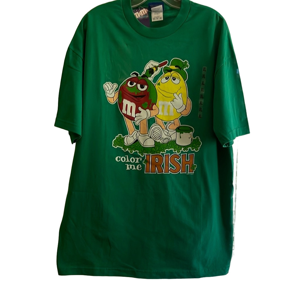 M&M'S Green Short Sleeve Tee Vibrant Candy Design